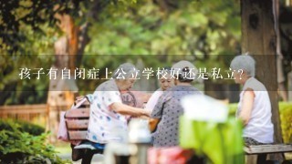 孩子有自闭症上公立学校好还是私立？