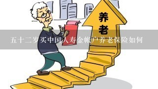 五十二岁买中国人寿金帐户养老保险如何