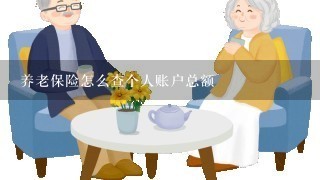 养老保险怎么查个人账户总额