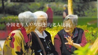 中国老年人85岁以上的老人比例