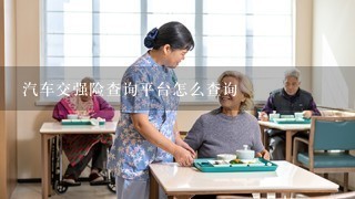 汽车交强险查询平台怎么查询