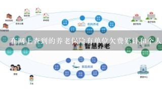 在网上查到的养老保险有单位欠费累计和个人欠费累计是什么意思？