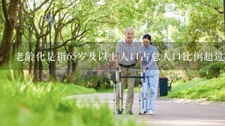 老龄化是指65岁及以上人口占总人口比例超过多少？