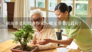 湖南养老院有多少家？哪家养老院最好？