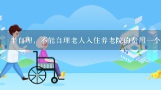 半自理，不能自理老人入住养老院的费用一个月得多少钱