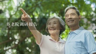 养老院调研报告