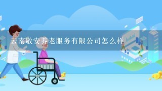 云南敬安养老服务有限公司怎么样