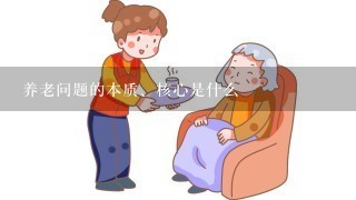 养老问题的本质、核心是什么