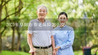 2023年阜阳市养老保险怎么交