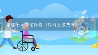 孝感个人养老保险可以网上缴费吗？