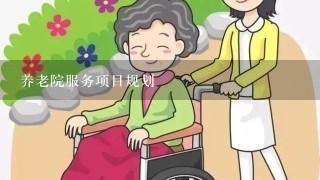 养老院服务项目规划