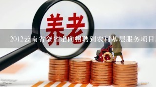 2012云南省全省定向招聘到农村基层服务项目服务期满毕业生招聘为什么不能报名？