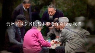 贵州省城乡居民基本养老保险经办规程