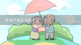 养老产业公司前十名