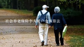 社会养老保险个人帐户金额算法