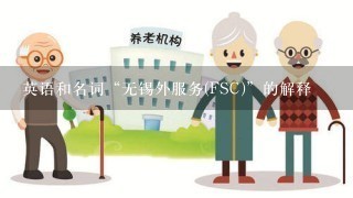 英语和名词“无锡外服务(FSC)”的解释