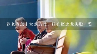 养老概念十大龙头股，核心概念龙头股1览