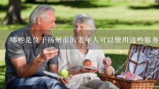 哪些是位于扬州市的老年人可以使用这些服务机构提供的帮助和支持？
